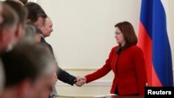 Президент Путин и глава Центробанка РФ Эльвира Набиуллина