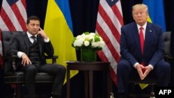 Президент США Дональд Трамп и президент Украины Владимир Зеленский