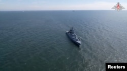 Российский военный корабль в Балтийском море (архивное фото) 