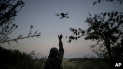 Разведывательный дрон ВСУ (архивное фото AP/Bram Janssen)